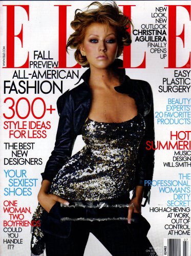 Christina Aguilera Cover Elle Magazine July 2004 - Campbell Brown