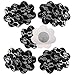 5 Pairs Sexy Lace Adhesive Nipple Cover Pasties Bra Halloween & Christmas Style (Black Flower)