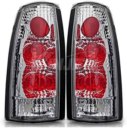 EXSTREAM INDUSTRIES 88-98 Chevy C/K / 92-99 Chevy Suburban / 95-99 Chevy Tahoe / 92-94 Chevy Blazer / 88-98 GMC C/K / 92-99 GMC Suburban / 92-99 GMC Yukon / 99-00 Cadillac Escalade Altezza Tail Lights - (Chrome / Clear)