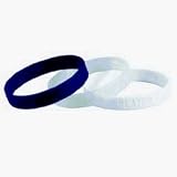 Nike Baller ID Bands - white, blue and clear
