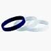 Nike Baller ID Bands - white, blue and clear