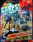 The Corps! Collector's Edition Including Fox, the Military Strategist, Flash Fire, the Incendiary Expert and Gunner O'grady, Armor Commander - 3 3/4