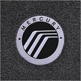 Black Carpet Two Front Mats 2002-2005 Mercury Mountaineer Custom-made Logo Fl...