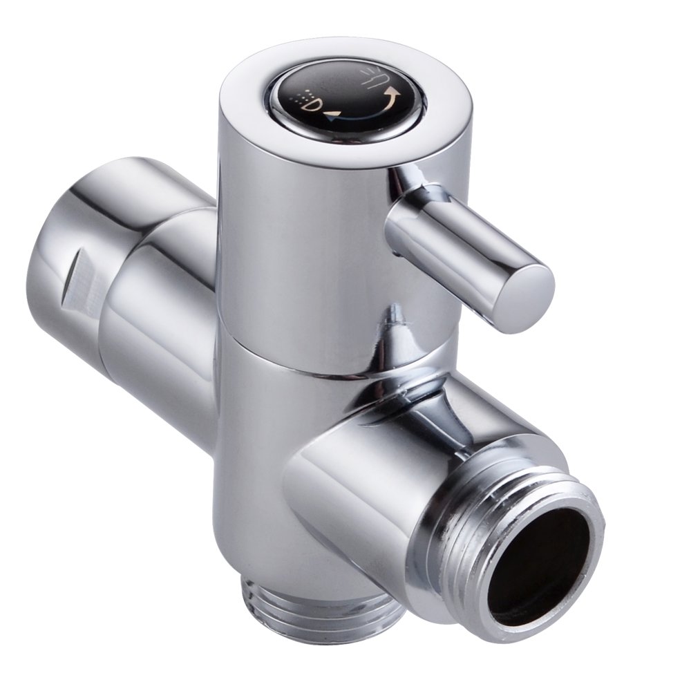 BRASS 3 Way Shower Arm Flow Control Valves PV4 Bathroom Diverter For