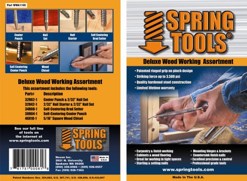 SpringTools WWA1105 Deluxe Woodworking Set, 5-Piece