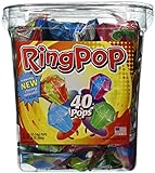 Ring Pop, Jewel Shaped Hard Candy Variety Pack, 40-Count
