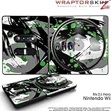 DJ Hero Skin Abstract 02 Green fits Nintendo Wii DJ Heros (DJ HERO NOT INCL ....