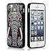 iPhone 5S Case,iPhone 5S Black Case, Dsigo TPU Full Cover Protective Case for New Apple iPhone 5S - Retro Vintage Aztec totem elephant
