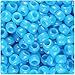 BeadTin Blue Glow 9mm Barrel Pony Beads (500pcs)