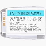 Sanyo 8200 900mAh Silver Lith Batt
