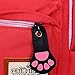 Moolecole Leather & Canvas Backpack School Bag Laptop Backpack with Cat's Ears Design
