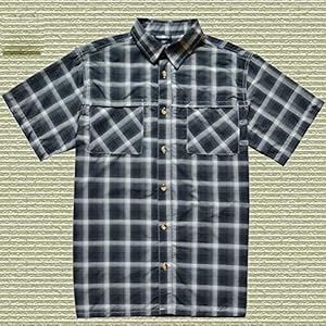 Highsound lady's spring summer outdoor camping hiking breathable short-sleeved checkered shirt