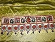 Toran White Ganesha Hand Embroidered Wall Tapestry Valance