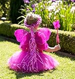 5 Piece Sparkle Fairy Princess Costume Set PLUS GIFT BAG (Hot Pink)