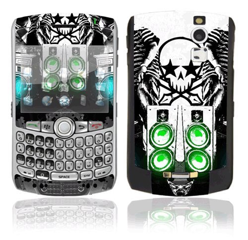 DJ Skull Decorative Skin Cover Decal Sticker for BlackBerry Curve 8330 Cell Phone