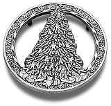 Wilton Armetale Tree-with-Snowflake Trivet