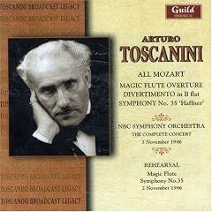 Toscanini rehearses and conducts Mozart