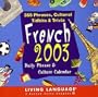 French Daily Phrase & Culture 2003 Block Calendar