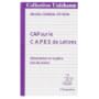 Cap sur le CAPES de lettres