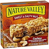 Nature Valley Sweet & Salty Bars, Cashew, 1.2 oz, 6 Count