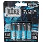 Juice Rechargeable Alkaline Batteries, Size AA, 4-Count Packages (Pack of 3)