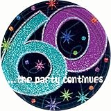 Amscan BB55981 The Party Continues 60Th Birthday Dinner Plates