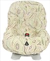 The Bumble Collection Toddler Car Seat Cover in Lemon Lime Dot