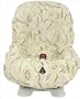 The Bumble Collection Toddler Car Seat Cover in Lemon Lime Dot