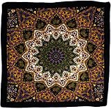 Green, Gold, and Violet India Star Bandana