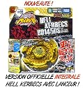 Hell Kerbecs TRES RARE - Version officielle int&eacute;grale avec lanceur - Nouvelle saison Beyblade Metal Fusion 2 (Metal Masters)