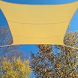 BlueDot Trading Square Shade Sail-Breathable Mesh, 13 by 13-Inch, Beige