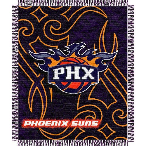Phoenix Suns NBA Triple Woven Jacquard Throw (Tattoo Series) (48x60