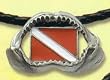 Innovative Shark Jaw Pewter Necklace