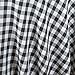 LTC LINENS 108 Inch Black and White Checkered Tablecloth Round - Black Gingham Table Cloth for 48