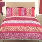Orinoco Pink Blue Birds & Flowers King Size Duvet Quilt Cover Set Richmond House
