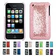 Apple iPhone 3G 3Gs 8GB 16GB 32GB DISCO BLING Slim Fit Back Case Skin Cover + Free Screen Protector