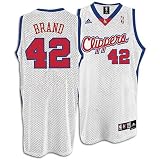 Los Angeles Clippers Elton Brand #42 Swingman Jersey White (4X Large)