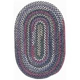 10' Round Braided Durable Baltic Blue Area Rug
