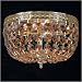 Crystorama 710-AG-GT-MWP Bohemian Crystal 2 Light Crystal Basket in Aged Brass Crystal: Golden Teak