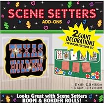 Texas Hold'em 33 1/2in Scene Setter Add-Ons 2ct