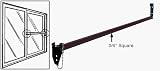 CRL Bronze Security Bar for Sliding Glass Doors