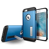 【Spigen】 iPhone6s ケース / iPhone6 ケース, スリム アーマー 【 米軍MIL規格取得 衝撃吸収パターン加工 】 アイフォン6s / 6 用 耐衝撃カバー (iPhone6s, エレクトリック・ブルー)