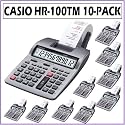 Casio HR-100TM 2-Color Printing Desktop Calculator 10-Pack