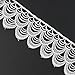 Yontree Floral Venise Lace Applique Bridal Wedding Applique White 3 yards