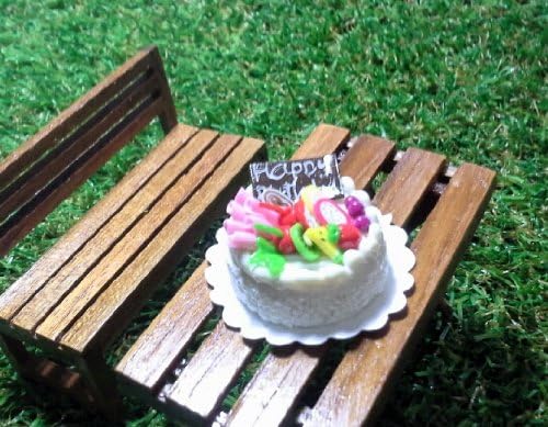 Mini Happy Birthday Cake for Fairy Mini Garden or Doll House