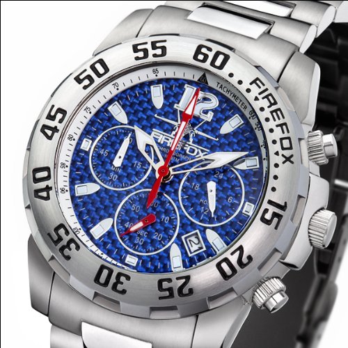 FIREFOX Herrenuhr GLOBALIZER Chronograph FFS35-103 Carbon blau