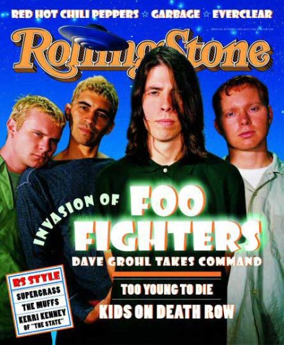 Rolling Stone Cover of Foo Fighters / Rolling Stone Magazine Vol. 718, October 5, 1995, Art Print by Dan Winters