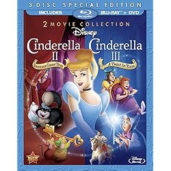 Cinderella II: Dreams Come True & Cinderella III: A Twist In Time (Three-Disc Blu-ray/DVD Combo in Blu-ray Packaging)