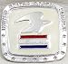 SILVER PLATED POSTAL SERVICE ENAMEL PEWTER BUCKLE (Occupation)
