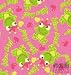 28 5" Kiss Me Frog Quilt Cotton Flannel Fabric Sqaures
